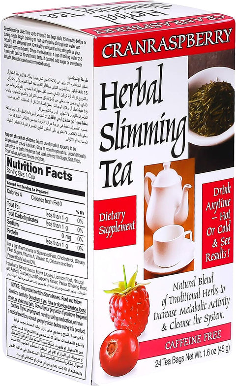 21St Century Slimming Tea , Cranberry, 24's