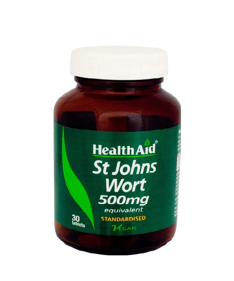 Health Aid St Johns Wort 500 Mg Tablet, 30's