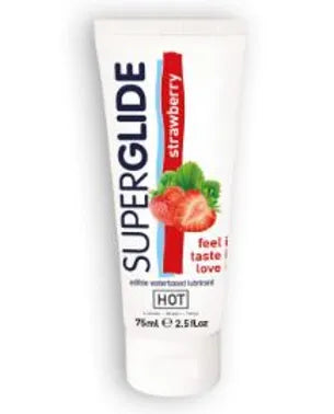 Hot Superglide Strawberry Lubricant, 75 ML