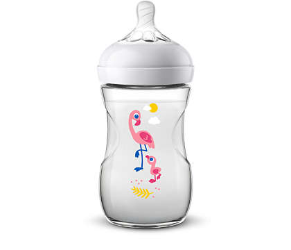Avent Natural Bottle Flamingo Scf070/21,260 ML