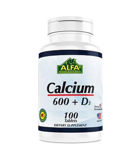 Alfa Calcium 600 + Vitamin Tablet D 100's