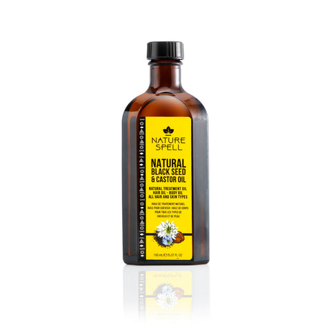 Nature Spell Natural Black Seed And Castor Oil, 150 ML