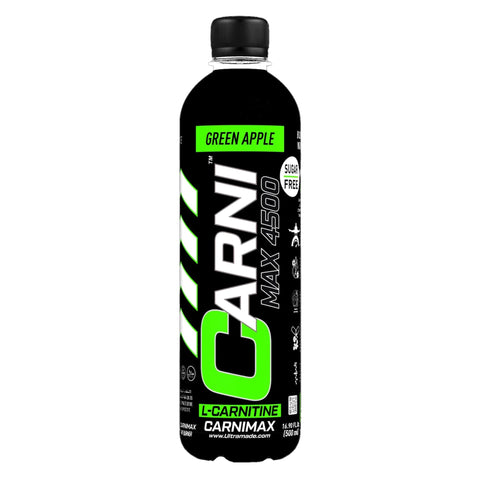 Carnimax L-Carnitine Drink - Green Apple, 500 Ml