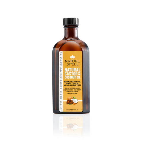 Nature Spell Natural Castor And Coconut Oil, 150 ML