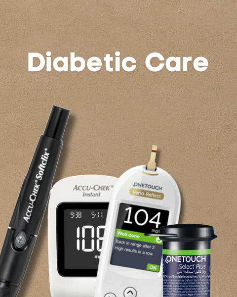 Diabetic Care Products Including Glucose Monitors, Test Strips & Essentials