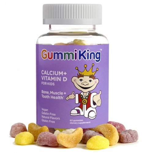 Gummiking Calcium + Vitamin D Gummies, 60's