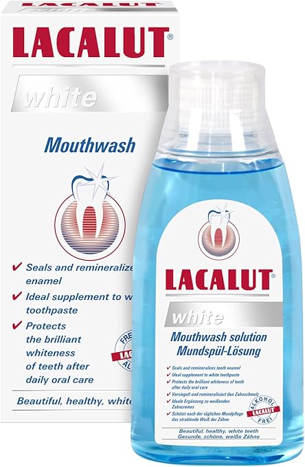 Lacalut Mouthwash Whitening, 300 ML