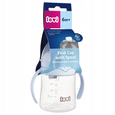 Lovi Easy Switch Cup with Spout For Beginers (Blue-35/358), 150 Ml - 6m+