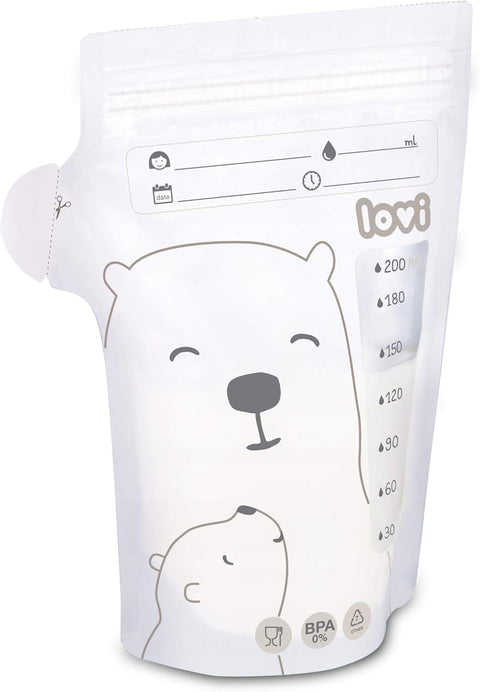 Lovi Breast Milk Storage Bags (12/208), 25 Pcs