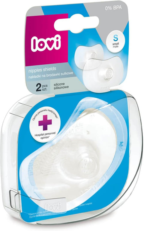 Lovi Silicone Breast Nipple Shields Skin Touch M/L (5/606), 2 Pcs