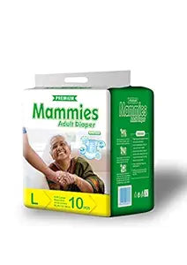 Mammies Adult Diaper Large, 10 Pieces
