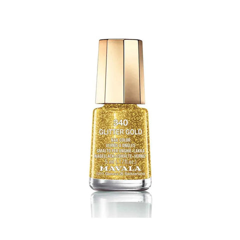 Mavala Nail Polish 340 Glitter Gold, 5 ML