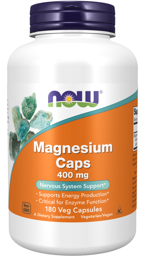 Now Magnesium 400Mg 180 Capsules