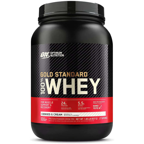 Optimum Nutrition Gold Standard 100% Whey Protein - 2 LB (Cookies & Cream)
