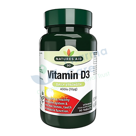 Natures Aid Vitamin D3 400IU Tab 90s