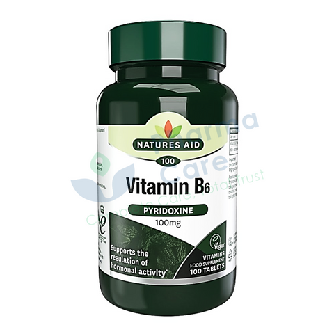 Natures Aid Vitamin B6 100Mg Tab 100s