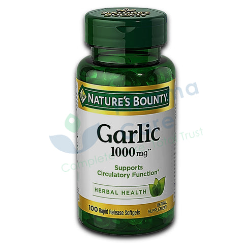 NATURE'S BOUNTY GARLIC 1000MG SOFTGELS 100s