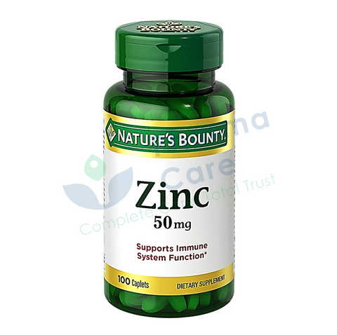 NATURE'S BOUNTY ZINC 50MG CAP 100s