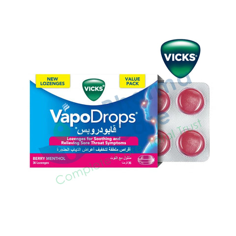 Vicks Vapo Drops Lozenges-Berry Menthol 36S