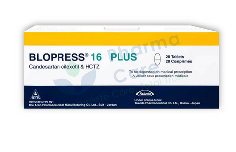 Blopress Plus 16 mg Tablet 28's
