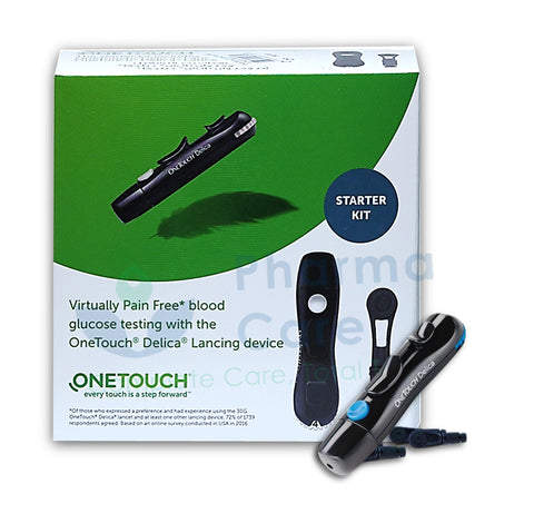 Onetouch Delica Starter Lancet Kit, 100's