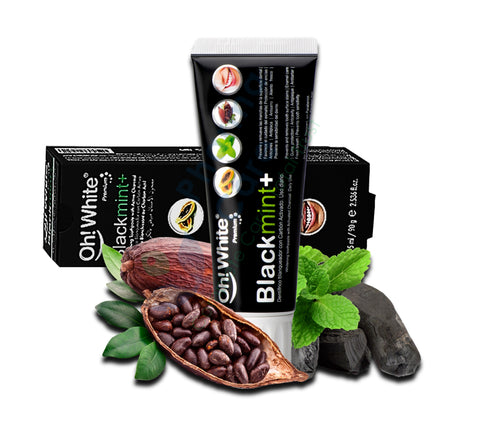 OH WHITE TOOTHPASTE BLACK MINT 75ML