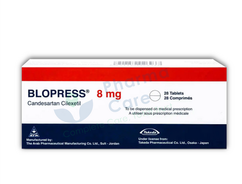 Blopress 8 mg Tablet 28's