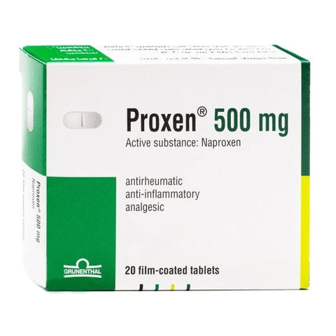 Proxen 500 MG Tablet, 20's – Effective Pain Relief and Anti-Inflammatory Medication