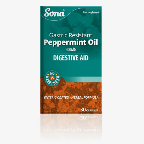 Sona Peppermint Oil - Gastric Resistant Capsules