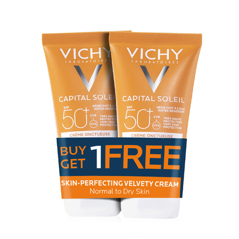 Vichy Sun SPF 50+ Velvety Cream (Normal to Dry ) 1+1 Offer Pack