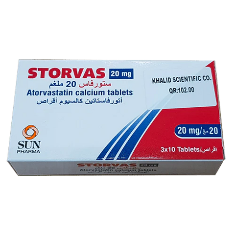 STORVAS 20MG TAB 30S