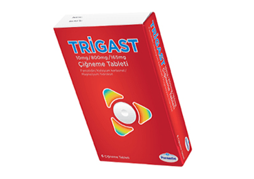 Trigast 10mg/800mg/165mg Chew Tablet, 6's