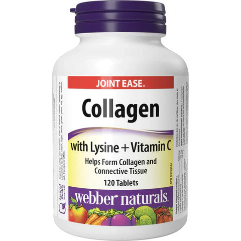 Webber Naturals Collagen With Lysine + Vitimin C Tablet 120 Tab