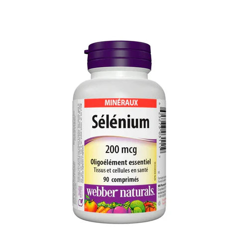 Webber Naturals Selenium Tablet 200 Mcg 90 Tab