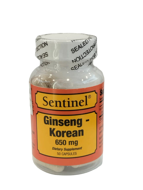 Sentinel Ginseng Korean, 650 Mg Tablet 50's