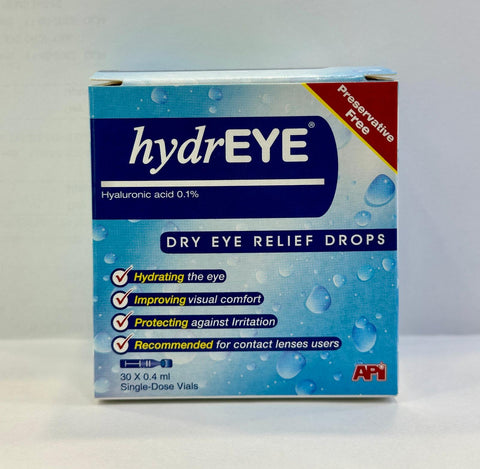 Hydreye Drops 30x0.4 Ml Vials