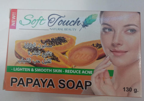 SOFT TOUCH PAPAYA SOAP 130G
