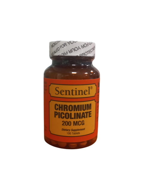 Sentinel Chromium Picolinate 200Mcg Tab 100S