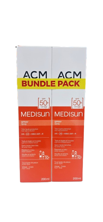 Acm Medisun Spf 50 Sunscreen Spray,  ( Bundle Pack ), 200 ml