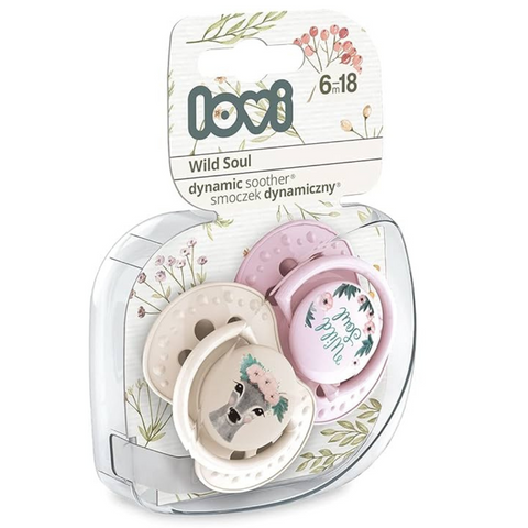 LOVI Soother Wild Soul for Girls (22/884), 2 Pcs - 6 to 18m