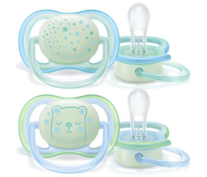 Avent Soother Ultra Air Night Boy 0-6M,Scf 376/10