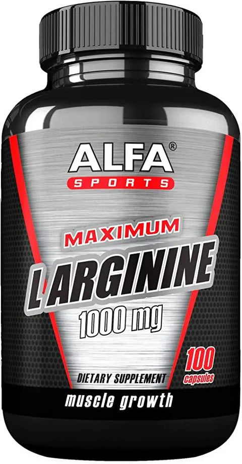 ALFA MAXIMUM L ARGININE 1000MG CAPSULE 100'S - - Essential Supplements, Nutirion, Sports Nutrition - - PharmaCare Online