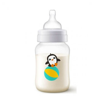 Avent Anti-Colic Botl Penguin 1M+,Scf821/13 260 ML