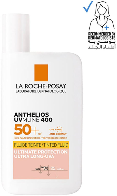 La Roche- Posay Anthelios SPF50+ Uvmune Tinted Fluid Sunscreen, 50 ML