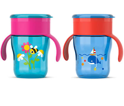 Avent Grown Cup Pink And Blue Scf782/20,260ML
