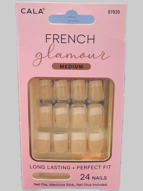 Cala French Glamour Nail Kit 24's - 87831 ( medium)