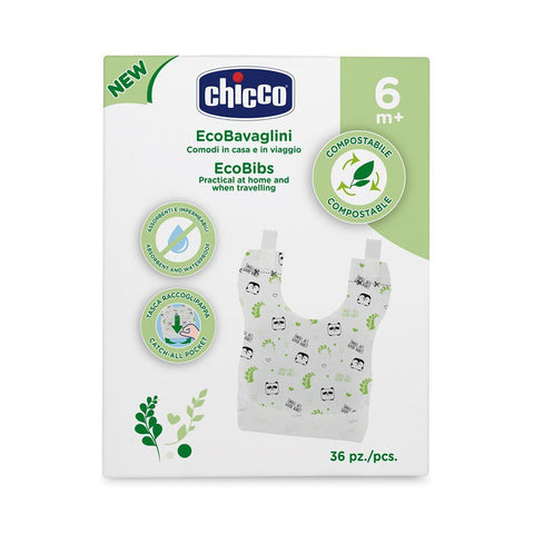 Chicco Easy Meal Bibs Disposable 6+ 36 PCS
