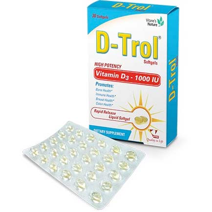 Vitane'S Nature D Trol Softgels, 30's