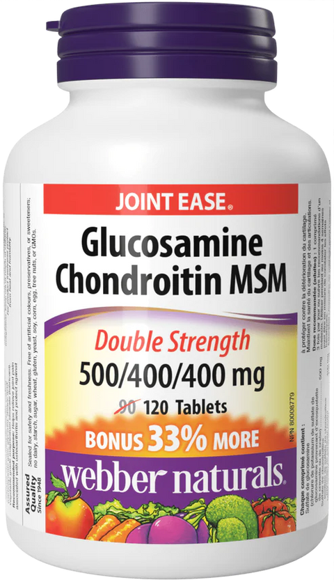 Webber Naturals Glucosamine Chondroitin Msm Tablet - 120's