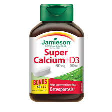 JAMIESON SUPER CALCIUM+D3 TAB 60+15